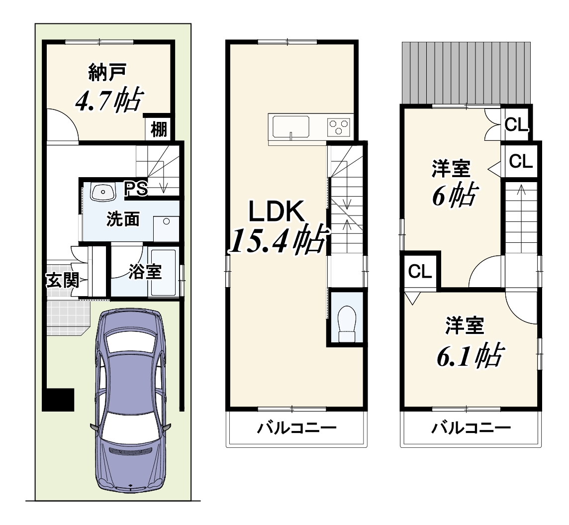 ぽかぽか南向き🌞前道8.6ｍ！地下鉄椥辻駅徒歩3分！