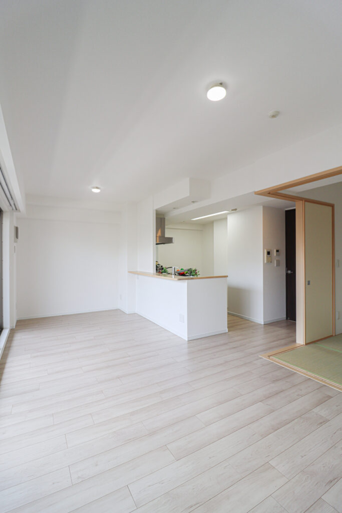 採光が差し込むパｯと明るくなるお部屋