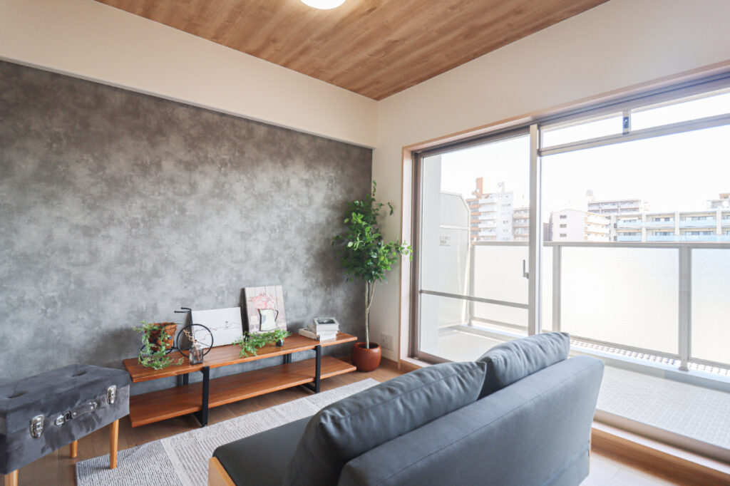 バルコニーが広いのでお洗濯ものもたくさん干せる