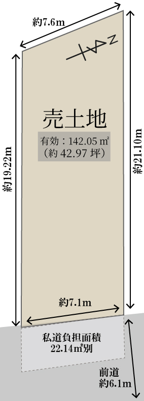 御陵谷町　建築条件無土地