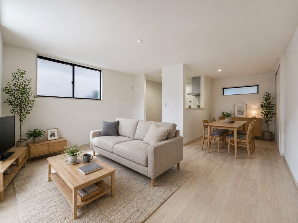 N様邸「木のぬくもりと白のやさしさが調和する住まい」