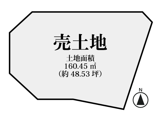 粟生梶ヶ前　建築条件無土地